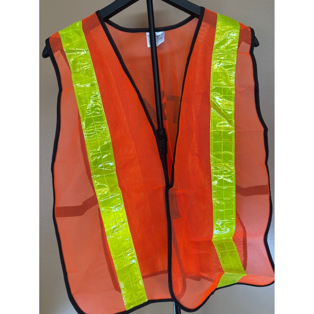 Ritz Safety TSA High Visibility Mesh Vest Orange Reflective RTZV120L Mens XL